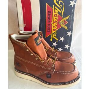 Thorogood Work Boots American Heritage 6" Mens 10.5D Steel Toe Leather 804-4200